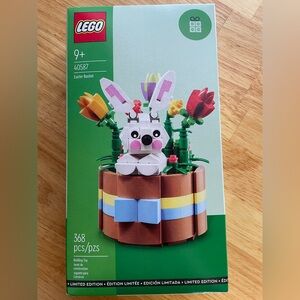 LEGO Easter Basket with Bunny and Flowers